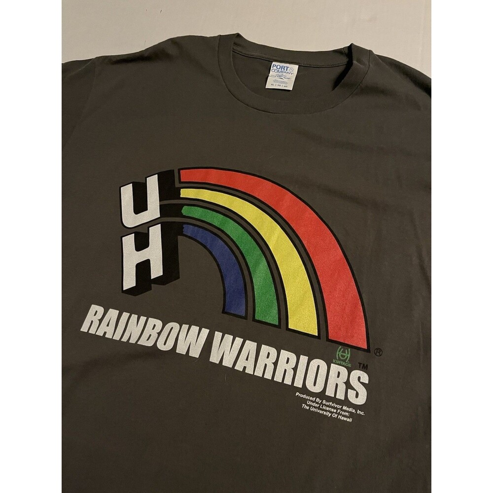 University Of Hawaii Rainbow Warriors NCAA Graphic T-Shirt XL College Football